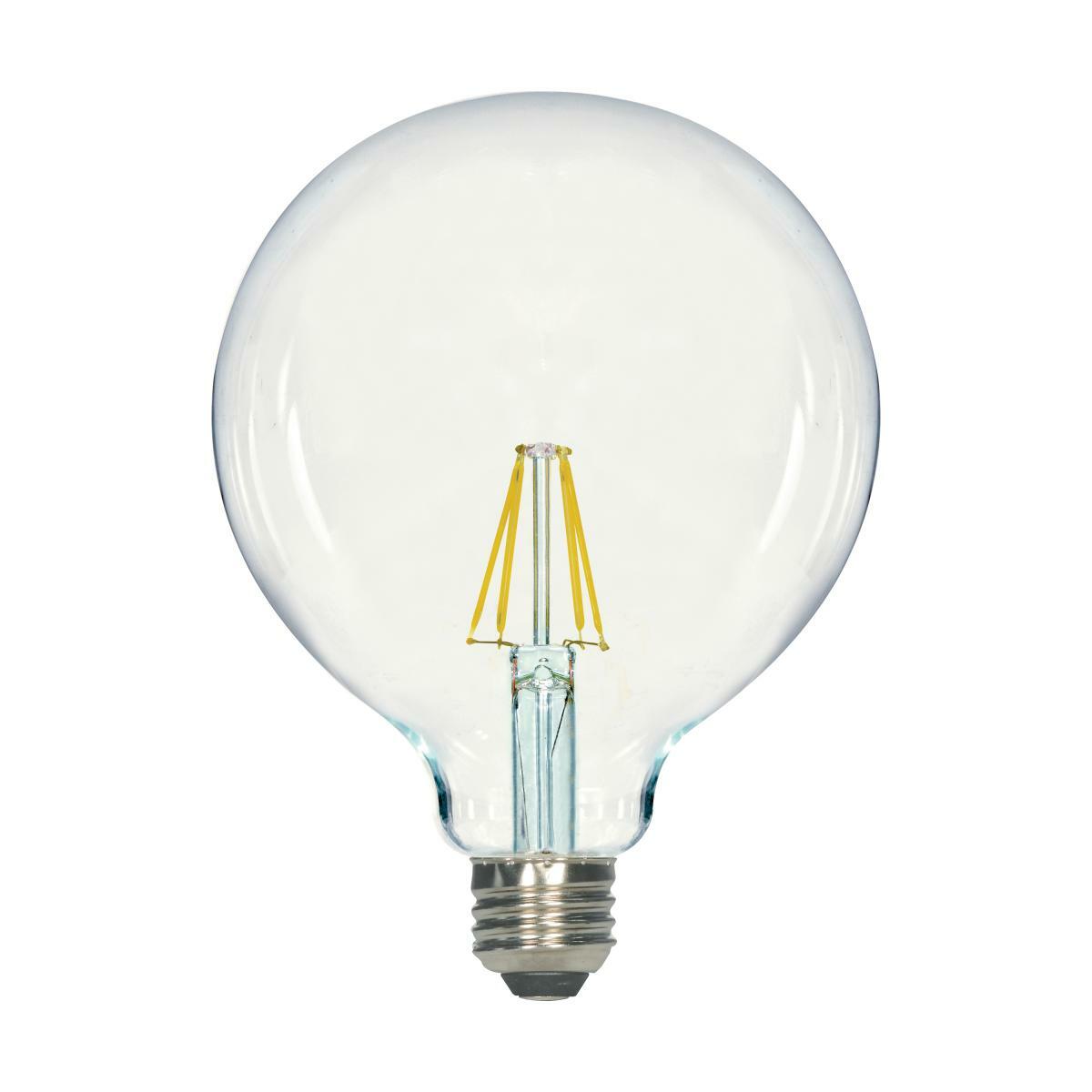 S11367 Forward Dimmable LED Lamp, 8 W, 60 W Incandescent Equivalent, E26 Lamp, G40 Shape, 800 Lumens