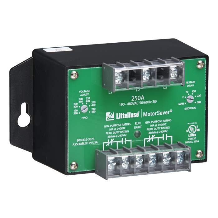 250A Symcom 3-Phase Voltage Monitoring Relay, 190 to 480 V AC, 2 Form C DPDT Contact