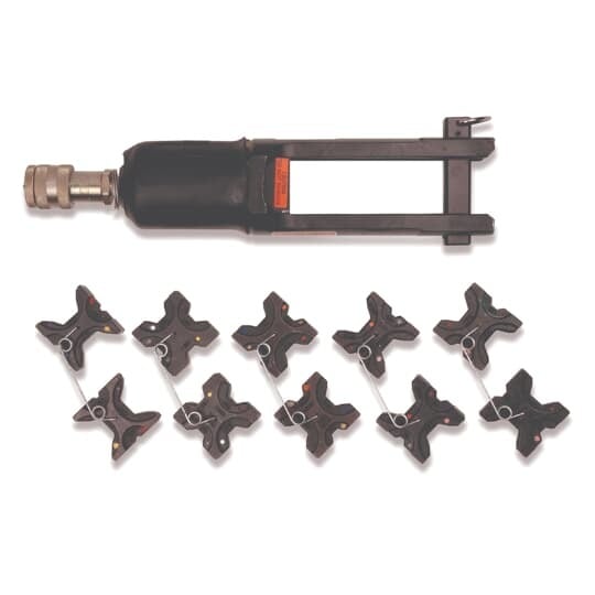 TBM12 Color-Keyed Hydraulic Crimping Head With Steel Case, Steel, 14-1/4 in L x 2-1/2 in W x 3-7/8 in H