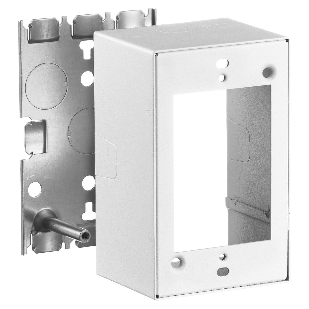 HBL5744SWA 500/700/750 Series 1-Gang Deep Perimeter Combination Standard Wiring Box With 1/2 in NPT Knockout, 4.6 in L x 3 in W x 2.2 in H, Steel