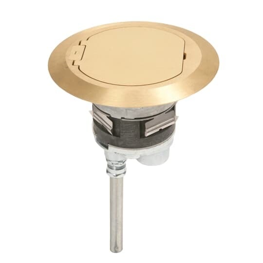 FPT4-4P-4C-C Steel City Poke-Through Base Unit, 4 in Hole, For Use With Poke Through System, Die Cast Zinc/Steel