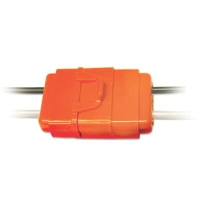 LD2-D Sta-Kon LD Series Luminaire Disconnect With Polycarbonate Housing, 18 AWG Wire, 13.66 in OAL, 2 Ports, Orange