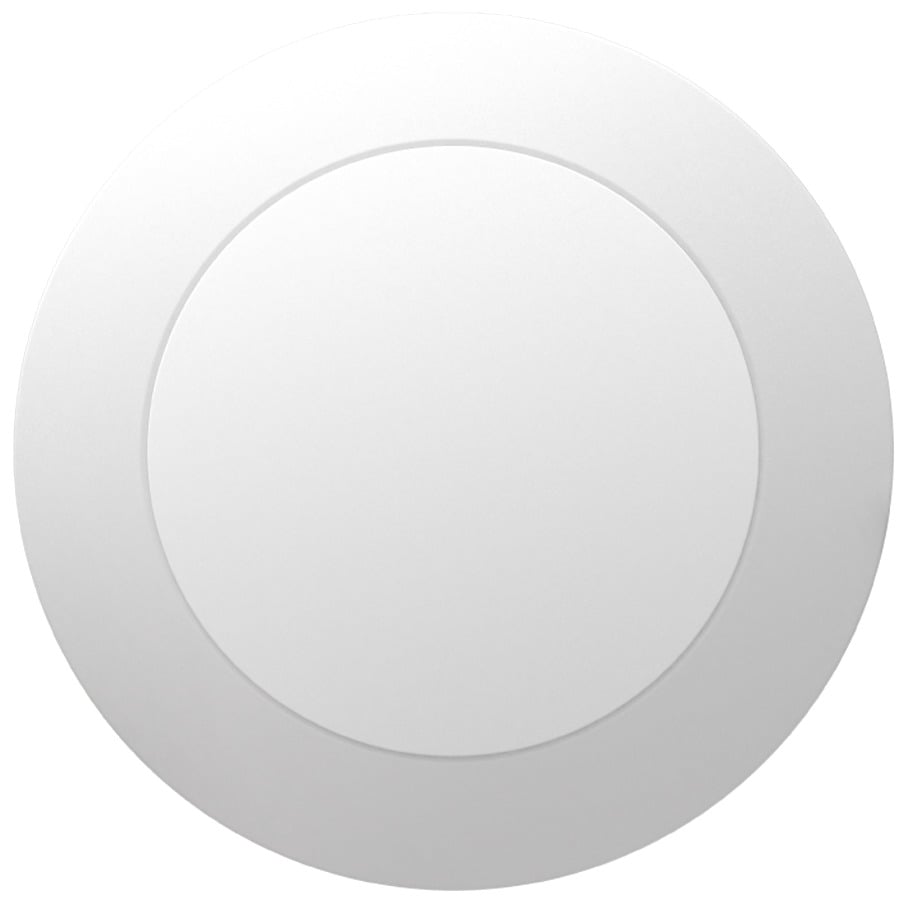 DISK34-6 Round Disk Light, 15 W Fixture, 120 V, White Housing