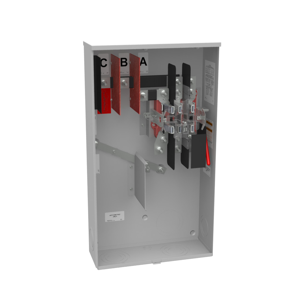 U2120-O-HSP 7 Term, Ringless, Plain Top, Lever Bypass, Stainless Steel, Hasp