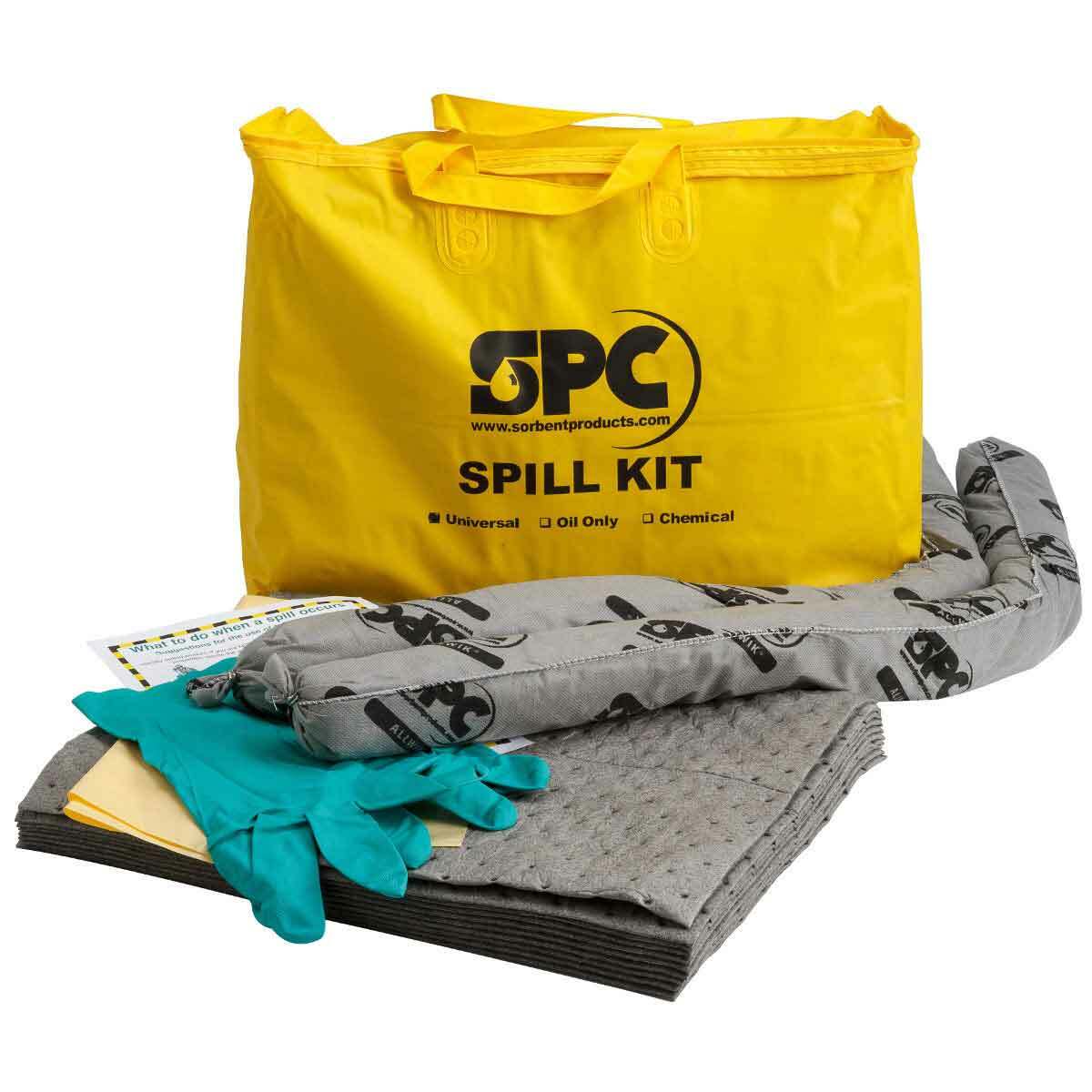 SKA-PP Economy Portable Spill Kit, 5 gal Bag, Fluids Absorbed: Universal