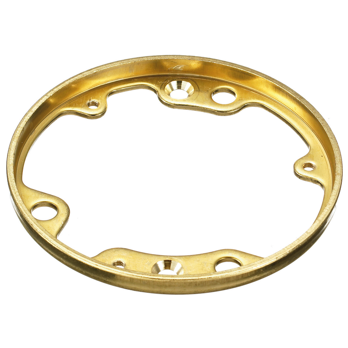 S5016 Stamped Standard Cover Flange, 4.19 in Dia, 4.19 in L, Brass