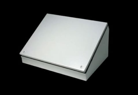 8018829 CS Series Console Enclosure, 24 in W x 11 in D x 16 in H, NEMA 12/13, Carbon Steel