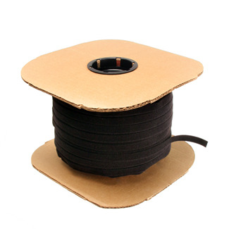 43115-600 Hook and Loop Bulk Roll, 600 ft L x 1/2 in W, Black