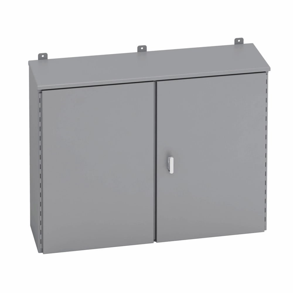 364216DRHC 2-Door Electrical Enclosure, 42 in W x 16 in D x 36 in H, NEMA 3R/IP32 NEMA Rating, Carbon Steel