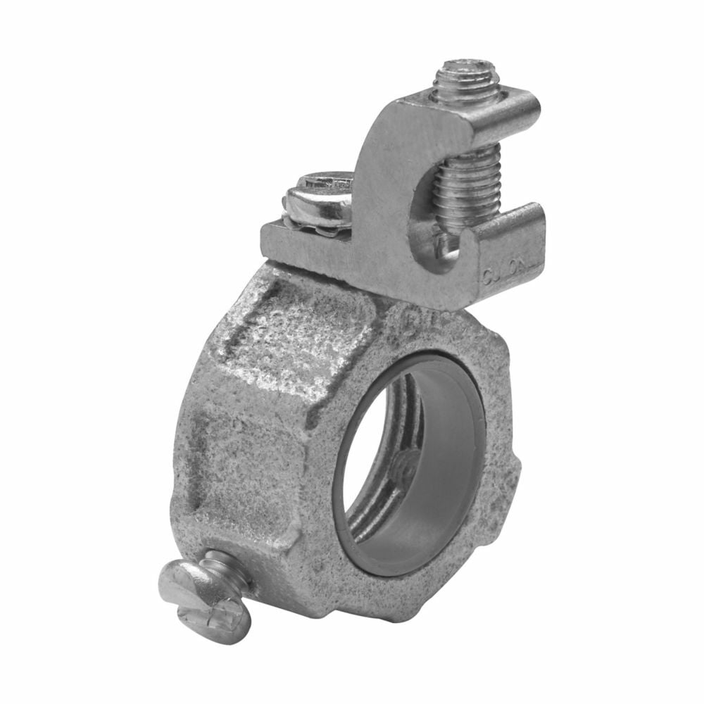 GLL7C Grounding Throat Conduit Bushing, 8 to 1/0 AWG AC Cable, 3-1/2 in Trade, Malleable Iron