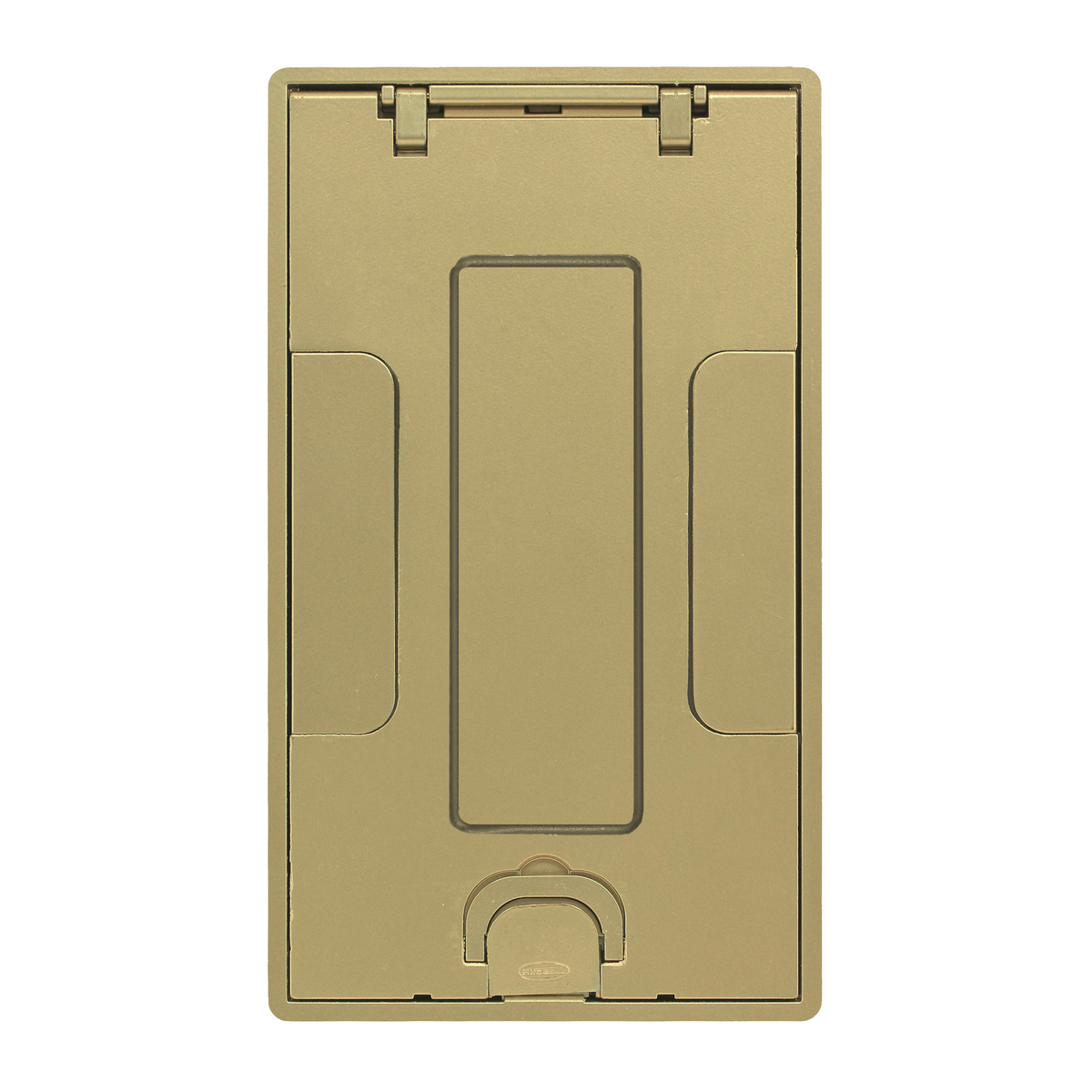 24GTCVRBRSC Standard Floor Box Cover With Insert, 7-1/2 in Dia, 10.69 in L x 6.19 in W, Cast Aluminum