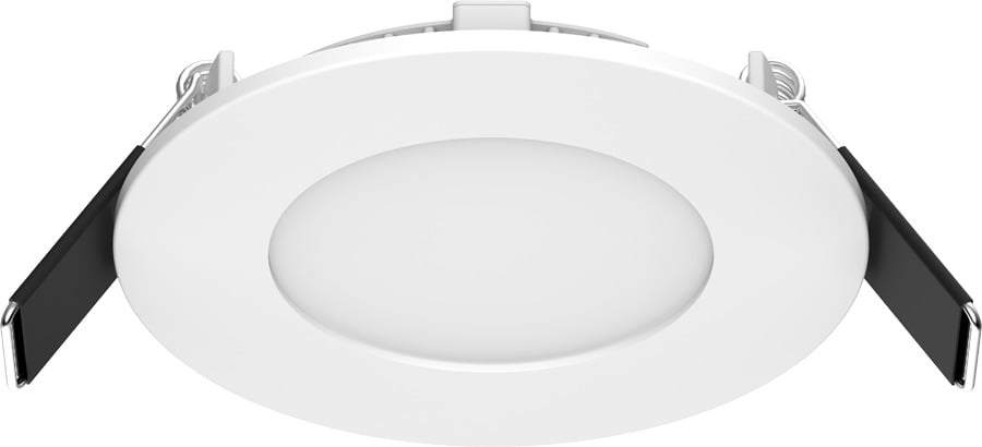 WFR3R8835120WS Round Recessed Wafer Downlight With Hinged Cover, LED Lamp, 8 W Fixture, 3 in Ceiling Opening, 120 VAC, Die Cast Aluminum Housing