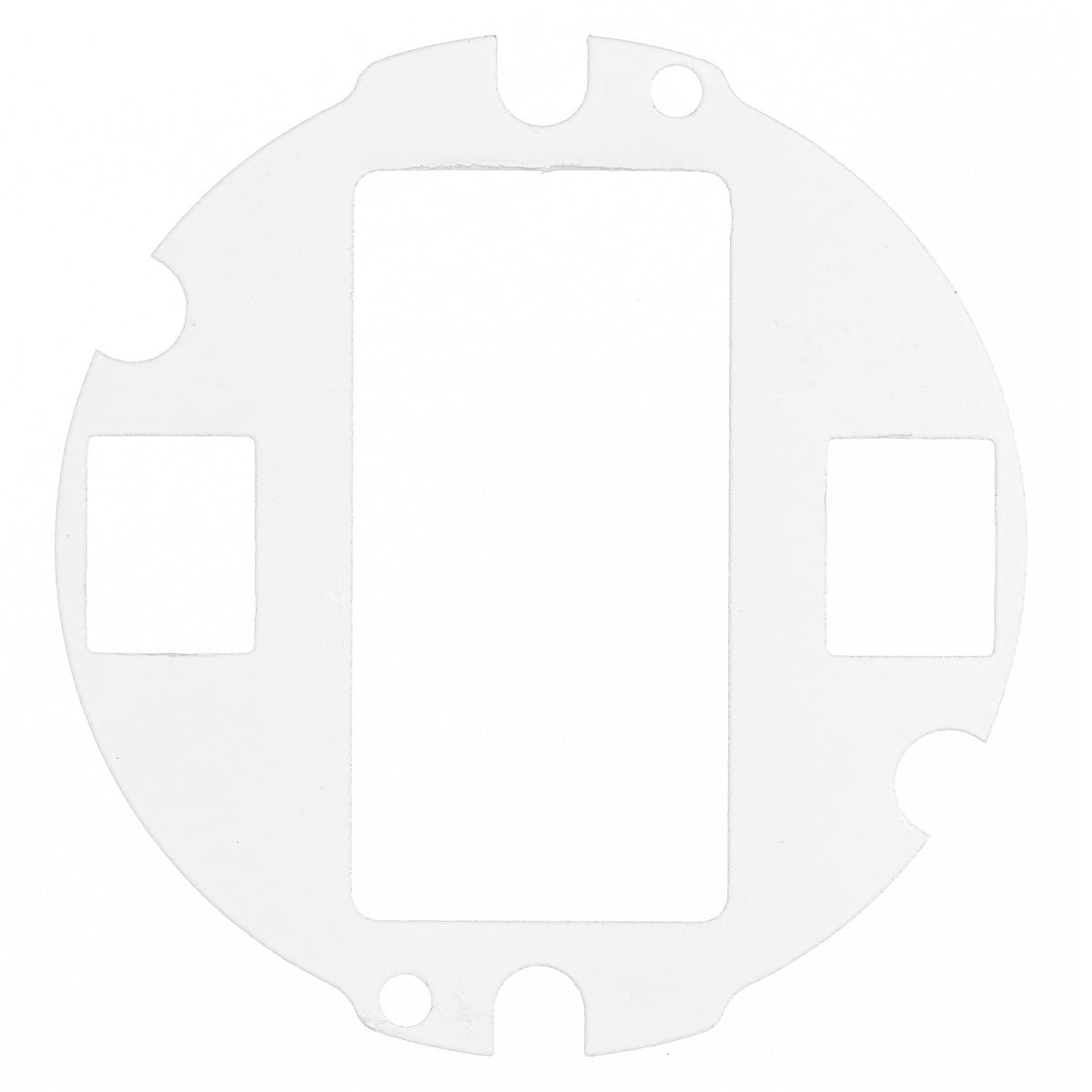 S1R4SP2X2STYLE Standard Sized Sub Plate With (1) Style Line Decorator Device Opening and (2) Keystone Jack Openings, 4 in Dia, 2.64 in W, Stamped Steel