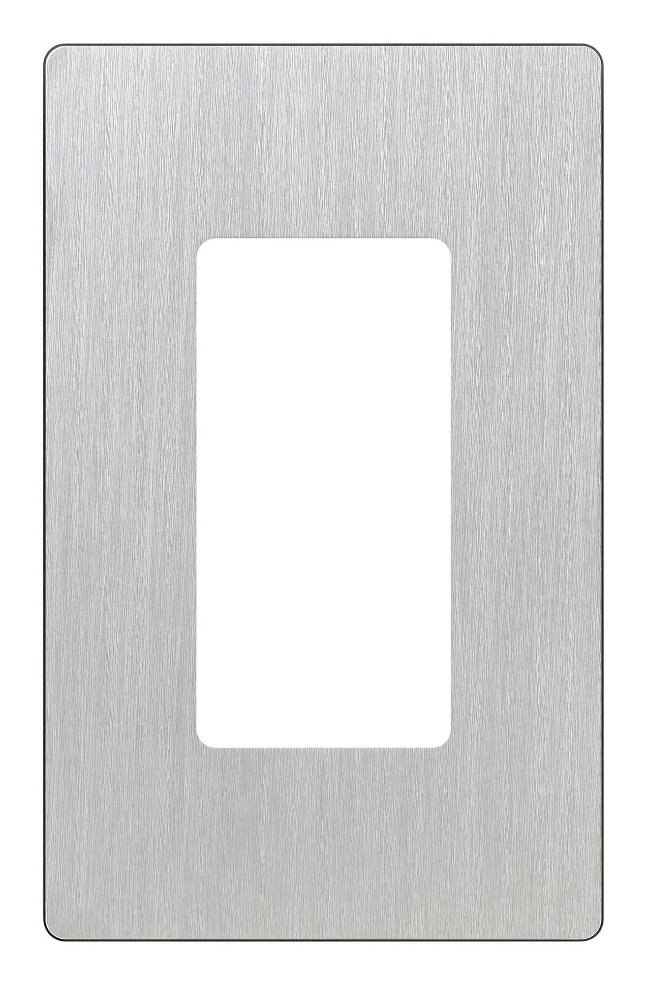 CW-1-SS Claro Wall Plate for Decorator/Designer Paddle Switches and Dimmers, 1 Gang, Gloss, Stainless Steel