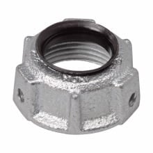 1031 Throat Conduit Bushing, 1/2 in Trade, Malleable Iron, Zinc Plated