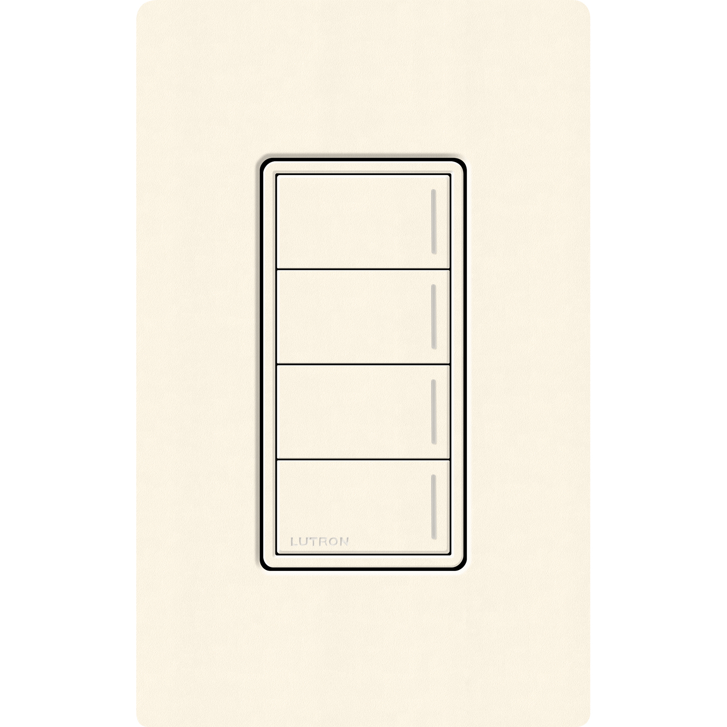 RRST-W4B-BI Sunnata RF 4-Button Wall Keypad for RA3 Systems, Neutral Required, 120-277V, Biscuit