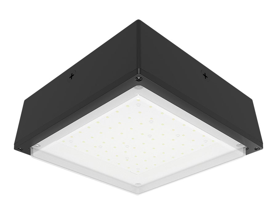 VANLED20NFR Canopy Lighting With On/Off Driver, 23 W Fixture, 120/208/240/277 V AC, Bronze Housing