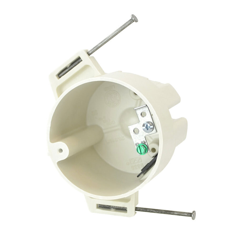 3-1/2 in. , Nail-On, Ceiling/Fixture Box, Thermoset Fiberglass