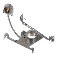 DLR4-5-FRAME New Construction Frame, For Use With DLR4v5 Series 4 in 120 V AC Recessed LED Downlight, 0 to 120 deg F, Steel, Neutral