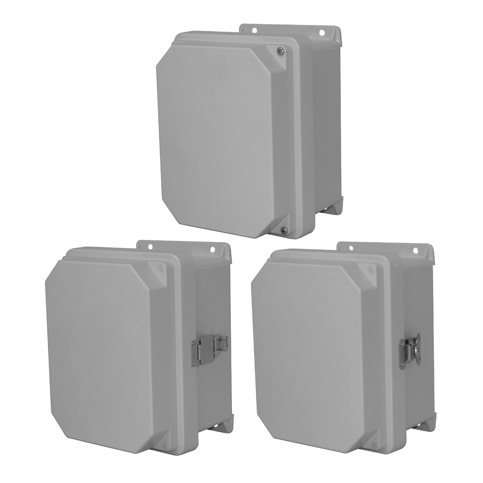 RVJ1008HW RVJ Industrial Enclosure, x 9.32 in W x 5.43 in D x 11.32 in H, NEMA 3, 3R, 4, 4X, 12, 13, IP66 NEMA Rating, Fiberglass