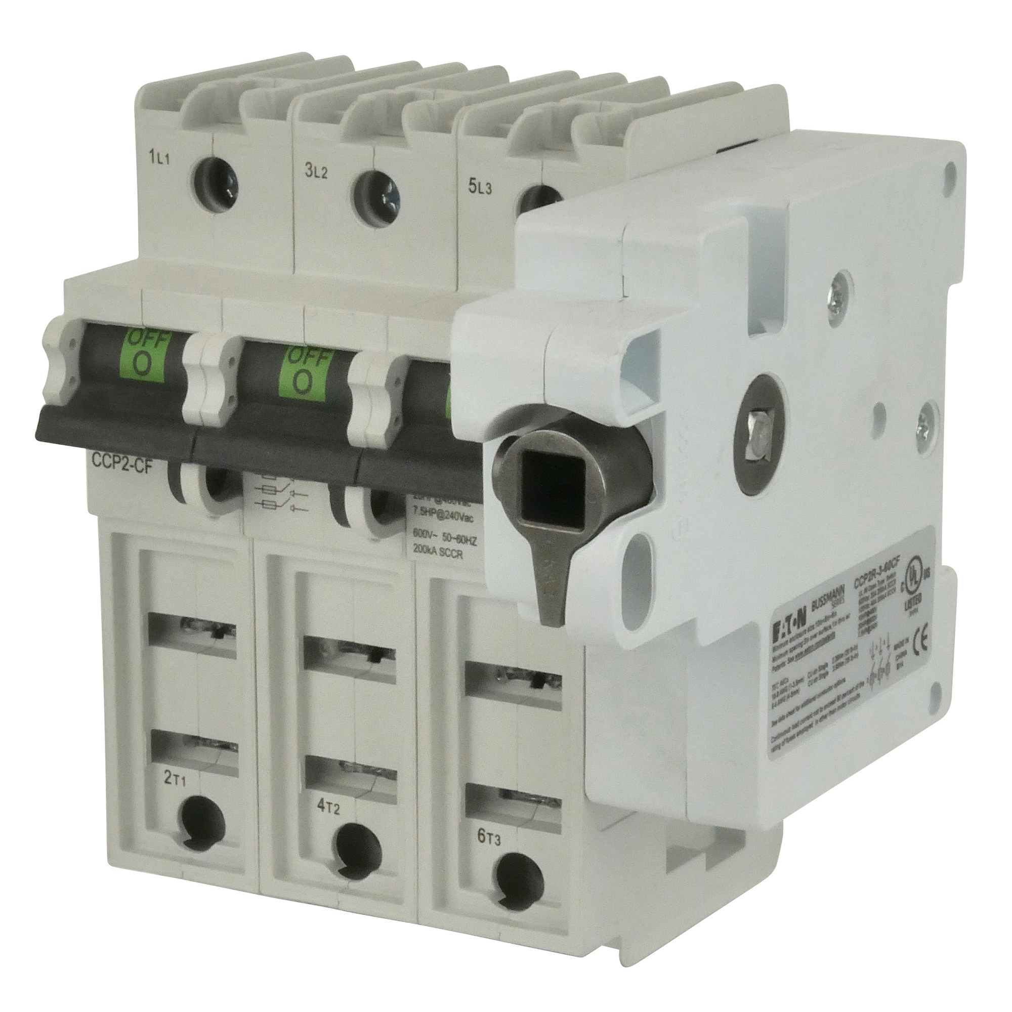 CCP2R-3-60CF Fusible Disconnect, 600 V AC/125 V DC, 225 A, 3 Poles