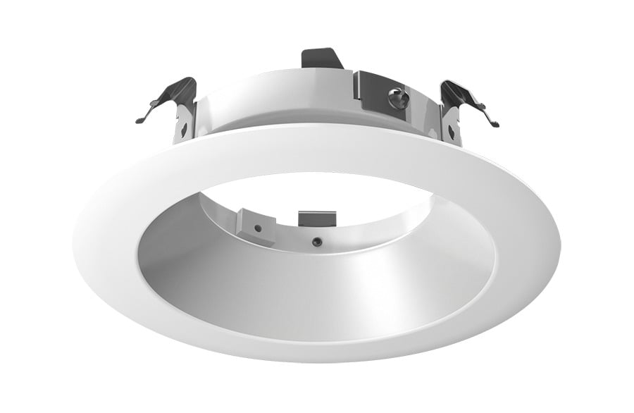 HATRIM4RD-W 4 in Round Downlight Lighting Trim, 2-49/64 in ID x 5-1/2 in OD, LED Lamp, For Use With HALITE Housing/LED Light Engine, Die Cast Aluminum