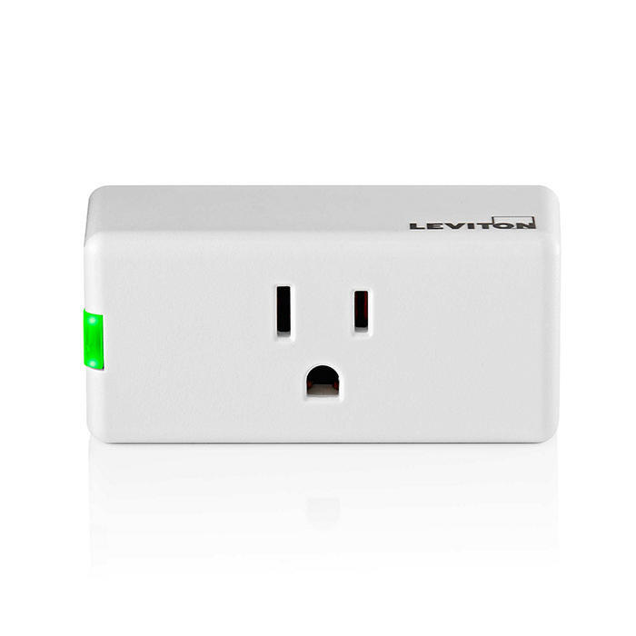 Wi-Fi Decora Smart D215P-1BW Mini Switch, Button Switch, On/Off Operation, 120 V AC, Incandescent Lamp