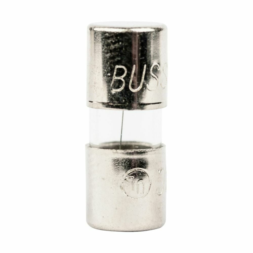 AGA-1/2 Small Dimension Fast Acting Fuse With Nickel Plated Brass End Cap, 0.5 A, 250 V AC, 35 A Interrupt, Cylindrical Body
