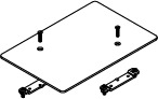  Walkerduct Pro Series Double Blanking Plate; Brass/Aluminum