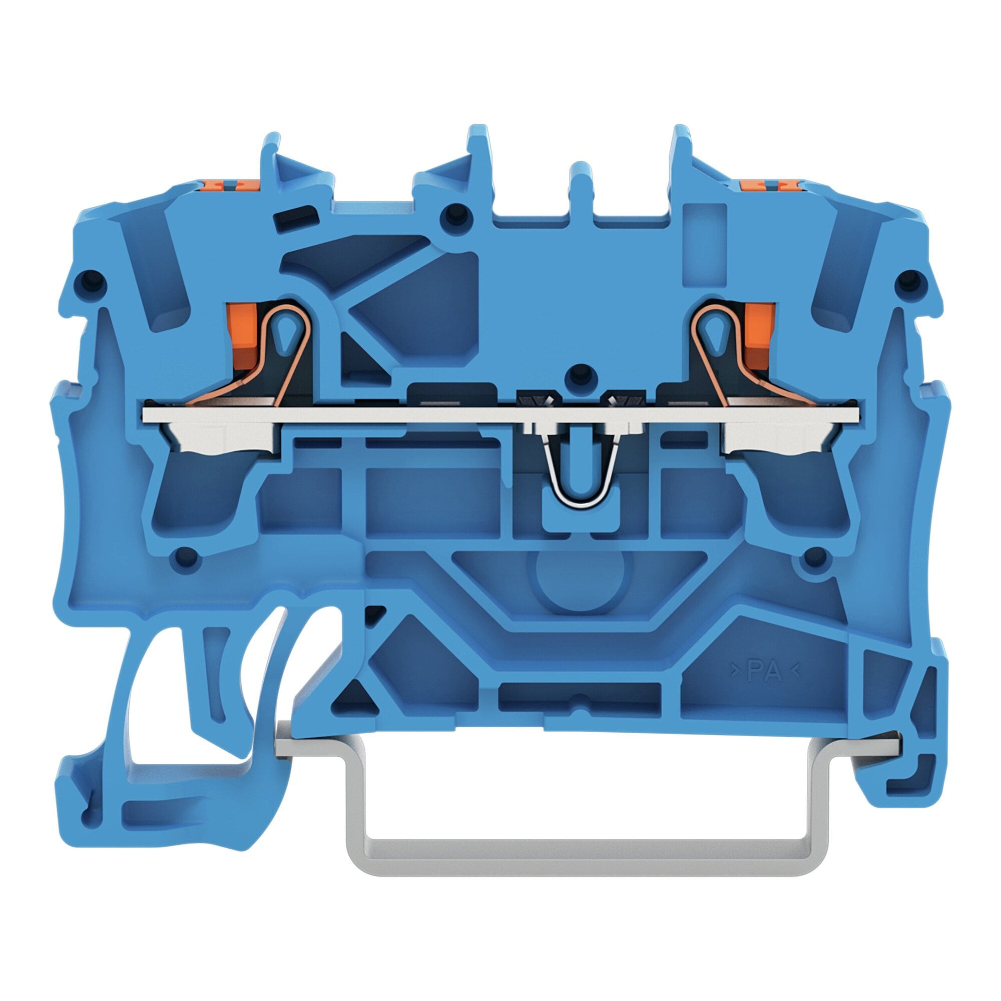 2202-1204 2202 2-Conductor Terminal Block, 1.29 in L x 0.20 in W x 1.90 in H, Polyamide