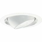 6 in Eyeball Trim in White finish. For insulated ceilings. Rotates 358, tilts 30 max. 7-3/4 in outside diameter.