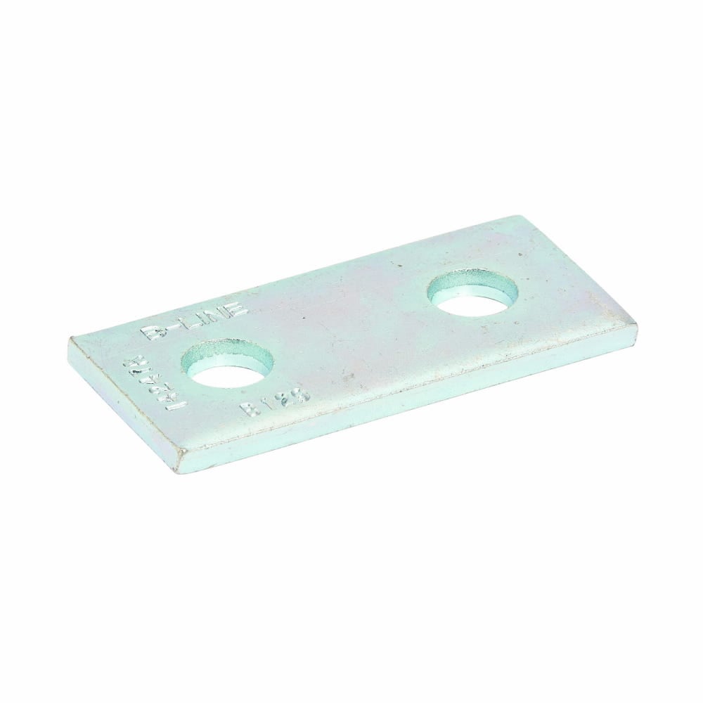 B129GRN Flat Splice Plate, 2 Holes, 3-1/2 in L x 1-5/8 in W x 1/4 in THK, Strip Steel