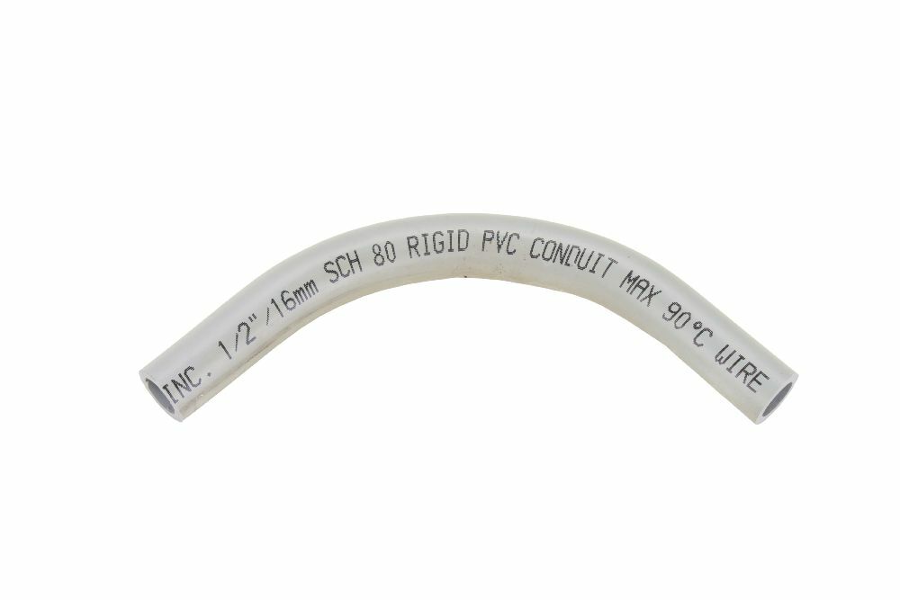 068690 Scepter Spigot Standard Radius Conduit Elbow, 1/2 in Trade, 90 deg, PVC