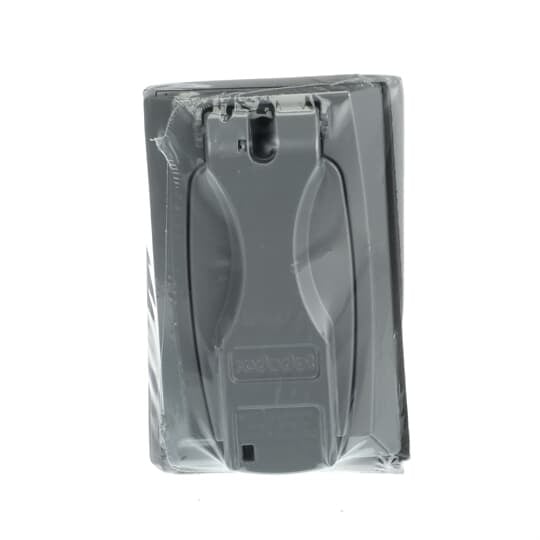 DCCU Red Dot Universal Flip-Lid Weatherproof Receptacle Cover, Die Cast Zinc
