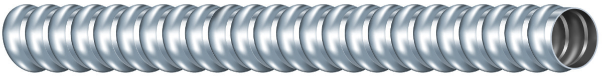 55082103 Alflex Type RWA Lightweight Flexible Metal Conduit, 1/2 in Trade, 0.625 to 0.645 in ID x 890 mil OD, 100 ft L, Aluminum