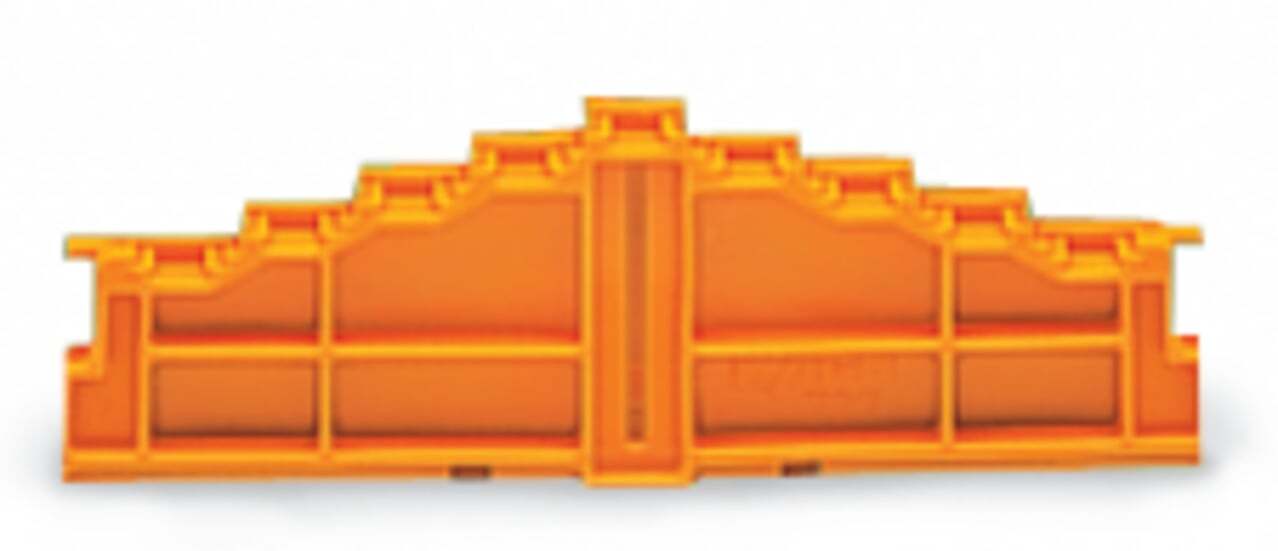 727-213 727 4-Level End Plate, Plain, 0.215 MJ Fire Load, Polyamide (PA66), Gray