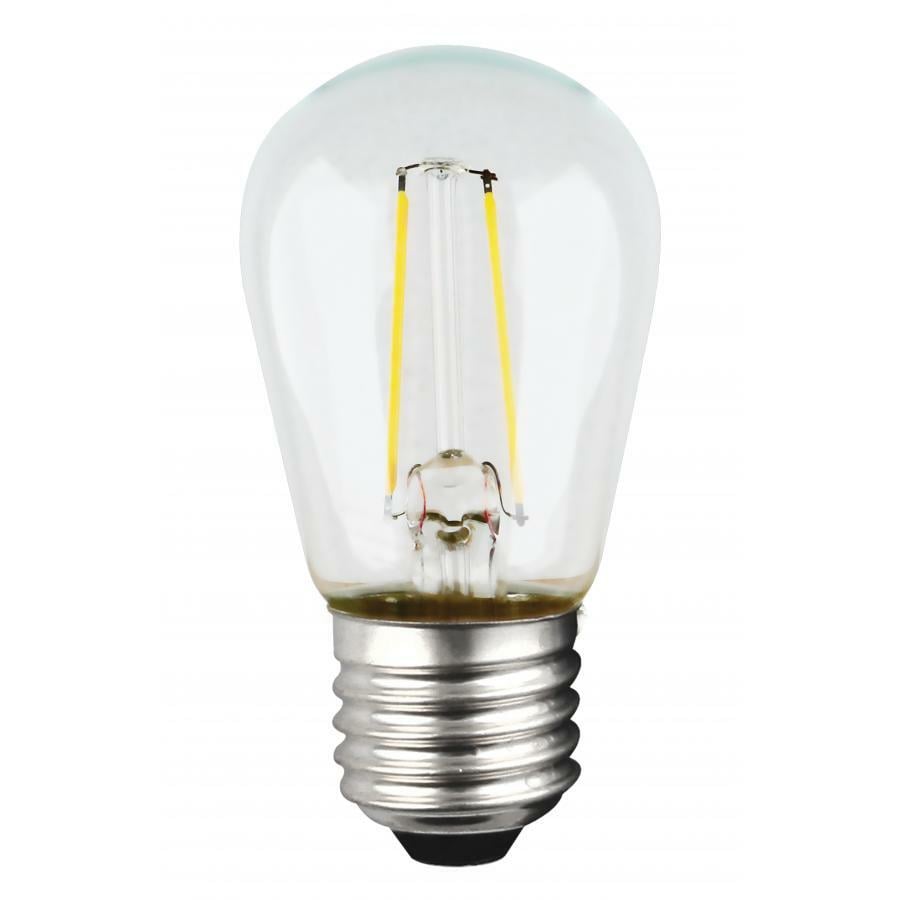 S9807 Non-Dimmable Light Bulb, 1 W, E26 Lamp, S14 Shape, 100 Lumens
