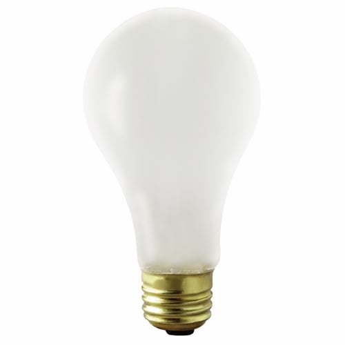 S3972 Coated Dimmable Shatter Proof Incandescent Lamp, 75 W, E26 Incandescent Lamp, A21 Shape, 700 Lumens Initial