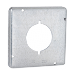 4-11/16 In. Square Exposed Work Covers, 30-50A Receptacle 2.141 In. Dia.