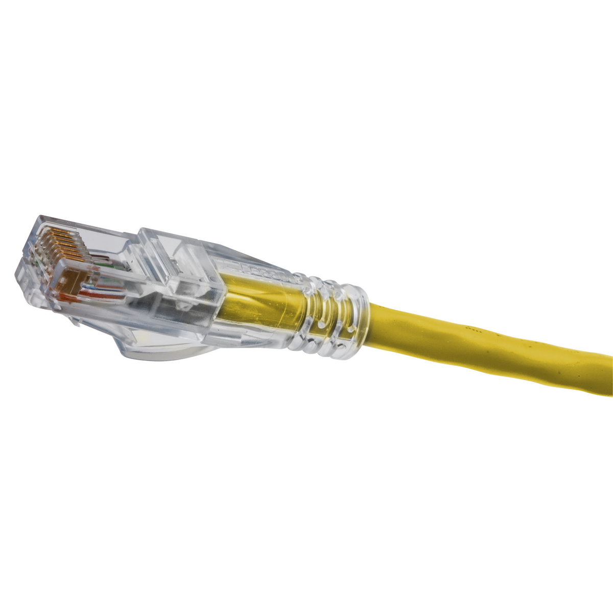 HC5EY03 Slim CM Rated Standard Patch Cord, Cat 5e, (8) 24 AWG UTP Stranded Copper Conductor, RJ45 Plug Connector, 3 ft L Cord