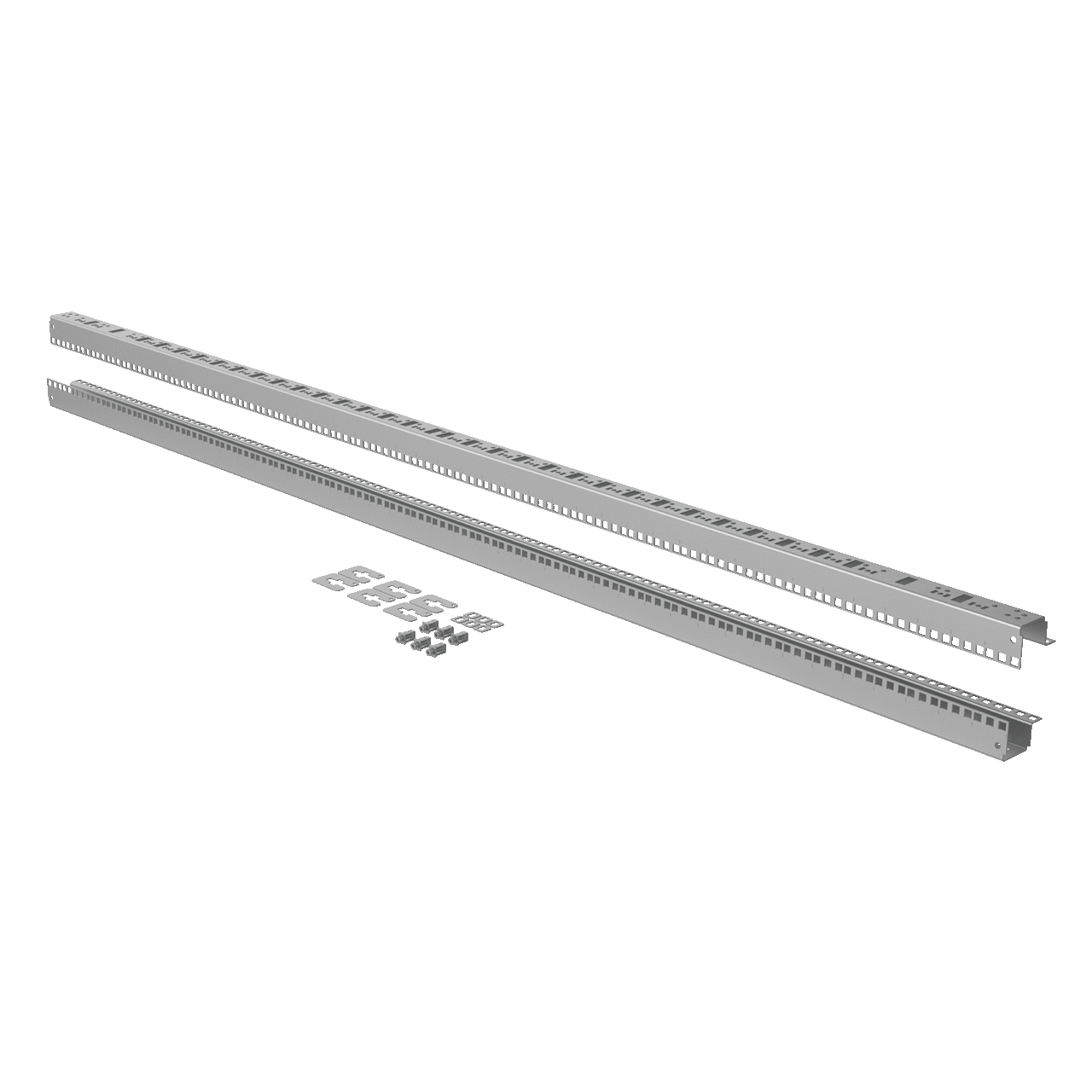 P2RA19T20 ProLine G2 P40 Conductive Tapped Hole Rack Angle, 73-1/2 in H x 1.89 in W x 1.34 in D, For Use With 2000 mm H Frames, Steel