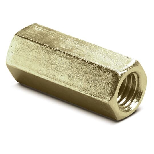 H-195-1/2 Kindorf Rod Coupling, 1/2-13 Tapered Thread, 1-1/4 in L Coupling, Steel, Galv-Krom
