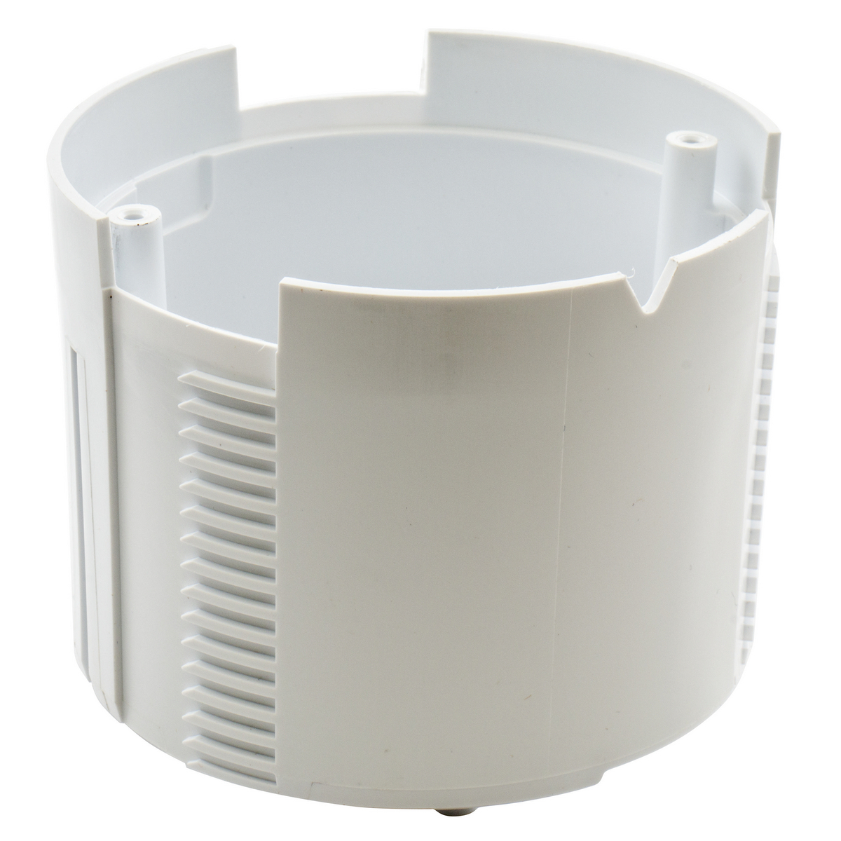 CFBS1R4CUP Adjustable Standard Sized Mounting Cup, For Use With SystemOne 4 in Round Recessed Floor Box, Surface Mount, Through Cover Cable Entry, Thermoplastic, White