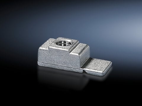 4162000 Threaded Block, For Use With TS, SE Series Enclosure, Rails, M6 Thread, Die Cast Zinc