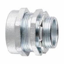 CPR19 Type CPR Insulated Straight Compression Connector, 3-1/2 in Trade, For Use With Rigid/IMC Conduit, Malleable Iron