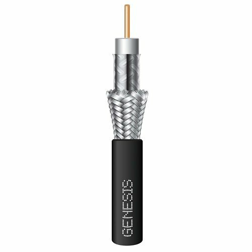 RG6 CCS DUAL-SHIELD (60%) CABLE - 1000 FT PULL BOX - BLACK