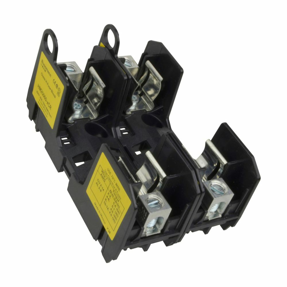 Eaton Bussmann series HM modular fuse block, 250V, 35-60A, Two-pole