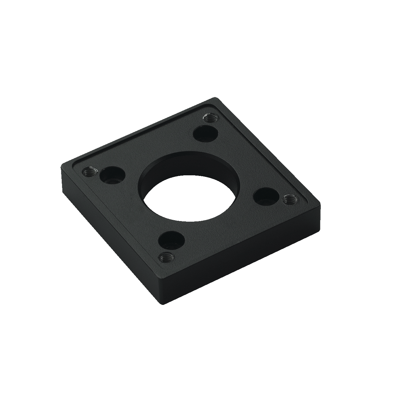 S2MA48 Syspend CS4 Round Tube Flange Coupling and Adapter, For Use With SYSPEND 281-MAX Suspension System, Aluminum, Black