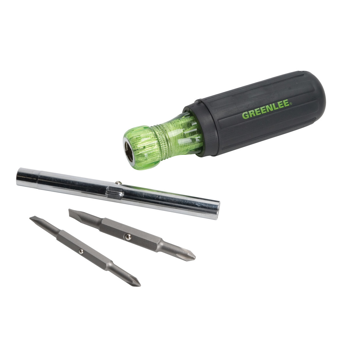 0153-42C 6-in-1 Multi-Tool Driver, 4 Pieces, Cushion Grip Handle, Hardened Steel, ASME Specified