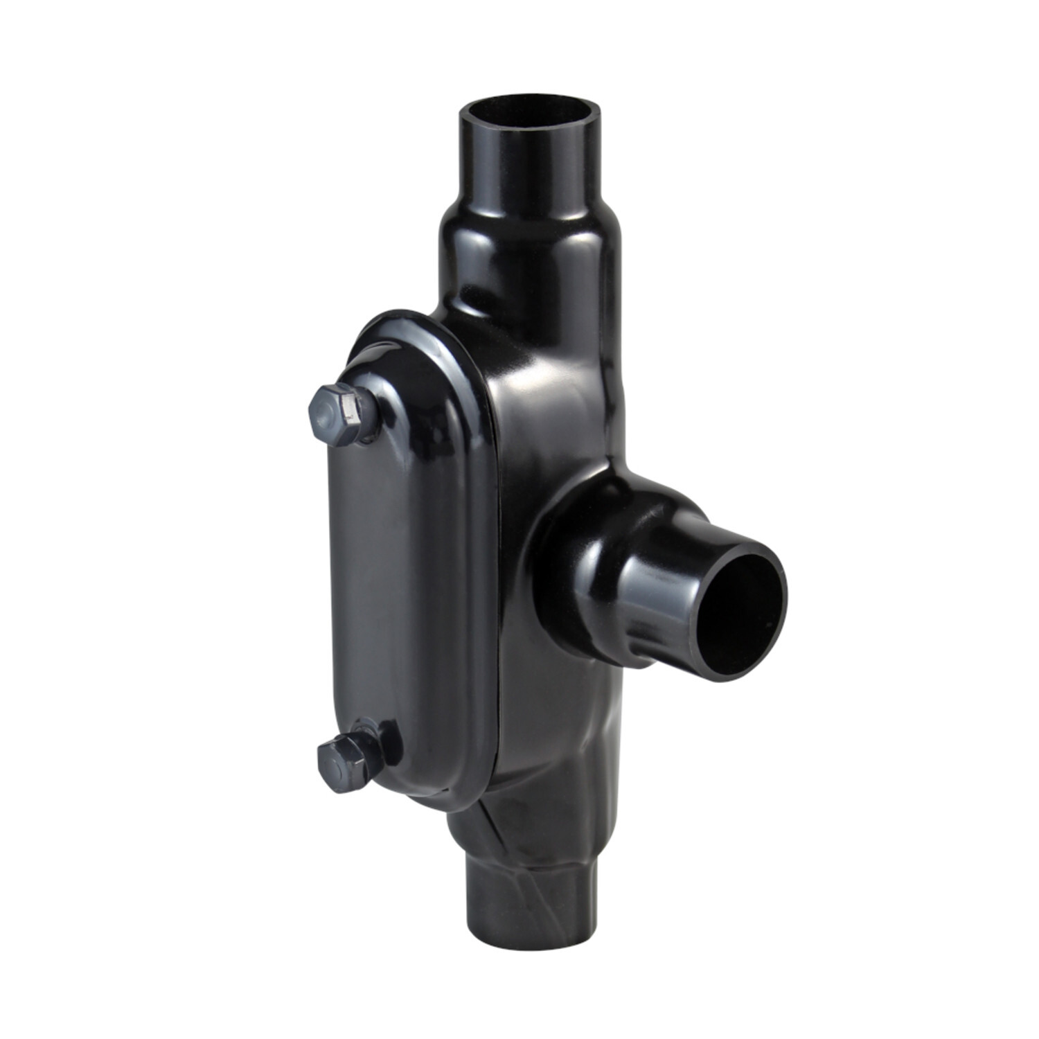 PV1200T448 Type T Conduit Body With Cover, Screws, 1-1/4 in Hub, 8, Steel, Galvanized/PVC Coated